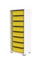 Hanah Home Armario Multiusos Blanco y Amarillo